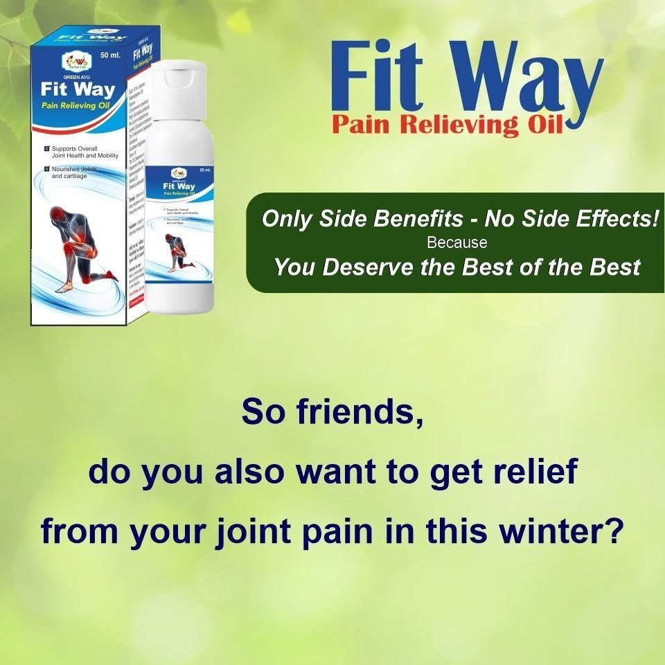 Fitway Pain Relieving Oil�50ml - Premium  from Mystical9 - Just Rs 650 /- Shop now at Mystical9.com