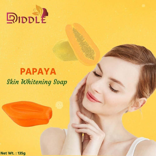 Papaya Whitening Bath Soap For for Dark Spot & Acne Removal (Pack of 2) - Premium  from Mystical9 - Just Rs 550 /- Shop now at Mystical9.com