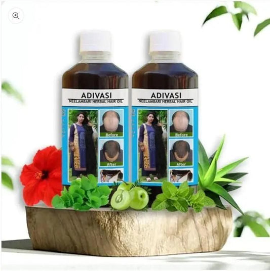 Adivasi Neelambari Herbal Hair Oil - Premium  from Mystical9 - Just Rs 600 /- Shop now at Mystical9.com