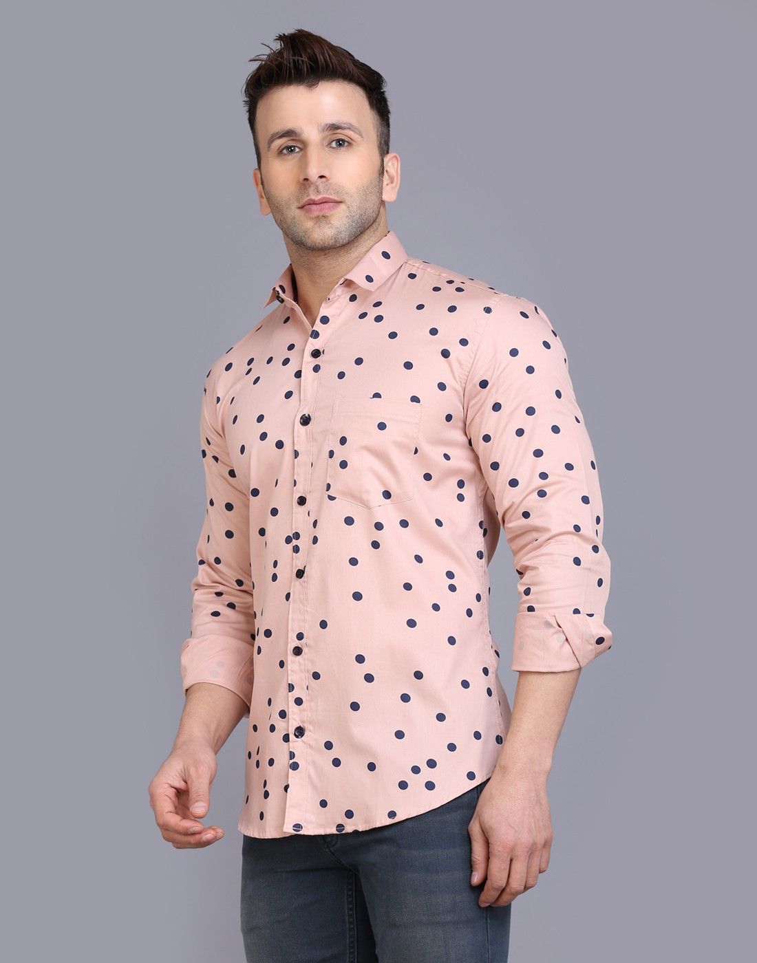 Men's Printed Cotton Blend Shirts - Premium  from Mystical9 - Just Rs 785 /- Shop now at Mystical9.com