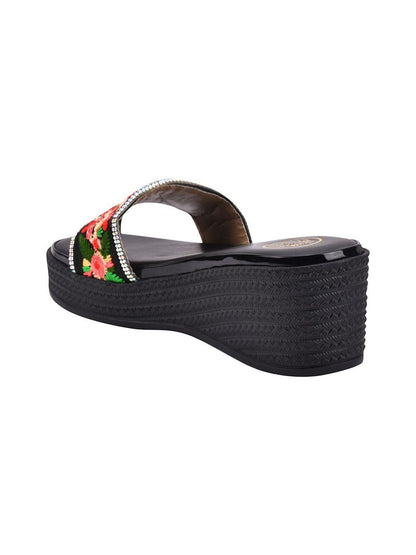 Stylish Ethnic Heel Wedges Sandal For Women's - Premium  from Mystical9 - Just Rs 879 /- Shop now at Mystical9.com