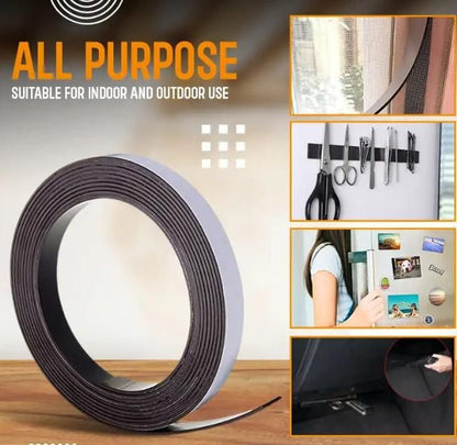 Self-Adhesive Magnetic Tape Flexible Rubber Magnet Tape thickness 2mm - Premium  from Mystical9 - Just Rs 750 /- Shop now at Mystical9.com