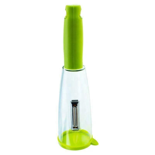 Peeler-Multifunction Kitchen Vegetable ,Fruit No Mess Peeler With Storage Container - Premium  from Mystical9 - Just Rs 550 /- Shop now at Mystical9.com