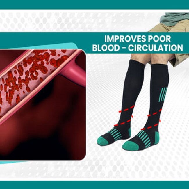 Fidato Pain Relief Compression Socks - Buy 1 Pair Get 1 Pair - Premium  from Mystical9 - Just Rs 700 /- Shop now at Mystical9.com