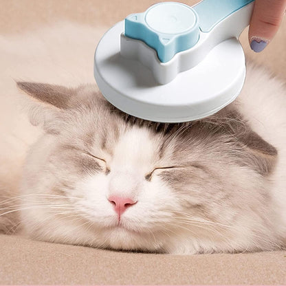 Plastic Grey Pet Cat Head Comb With Cleaning Needle, Shedding Massager, Dog Hair Removal Brush - Premium  from Mystical9 - Just Rs 681 /- Shop now at Mystical9.com