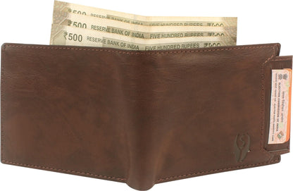 SAMTROH Men Formal Brown Artificial Leather Wallet (8 Card Slots) - Premium  from Mystical9 - Just Rs 600 /- Shop now at Mystical9.com