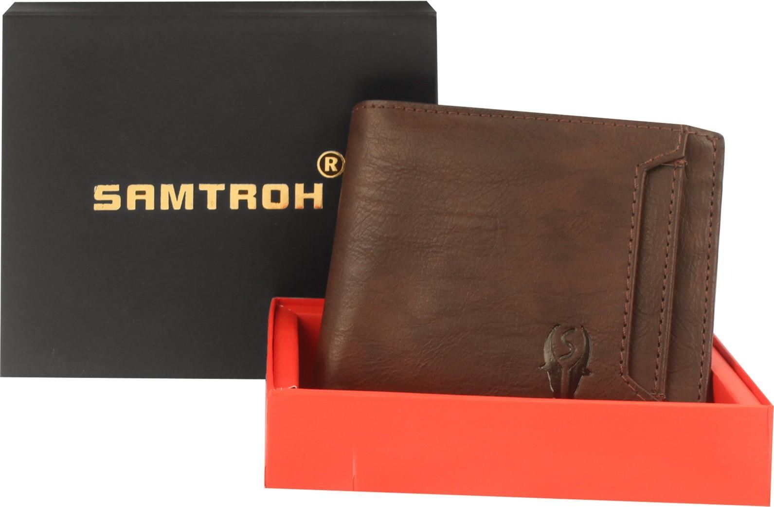 SAMTROH Men Formal Brown Artificial Leather Wallet (8 Card Slots) - Premium  from Mystical9 - Just Rs 600 /- Shop now at Mystical9.com