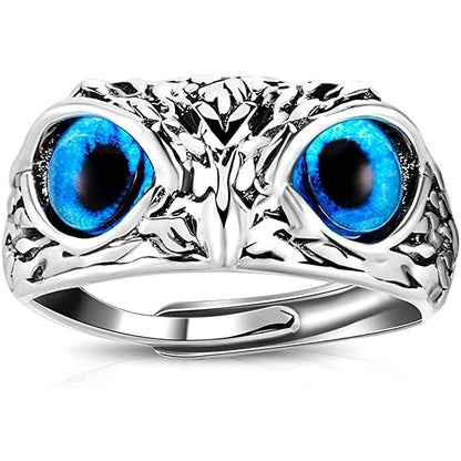 Owl ring (adjustable), metal for men and women - Premium  from Mystical9 - Just Rs 500 /- Shop now at Mystical9.com