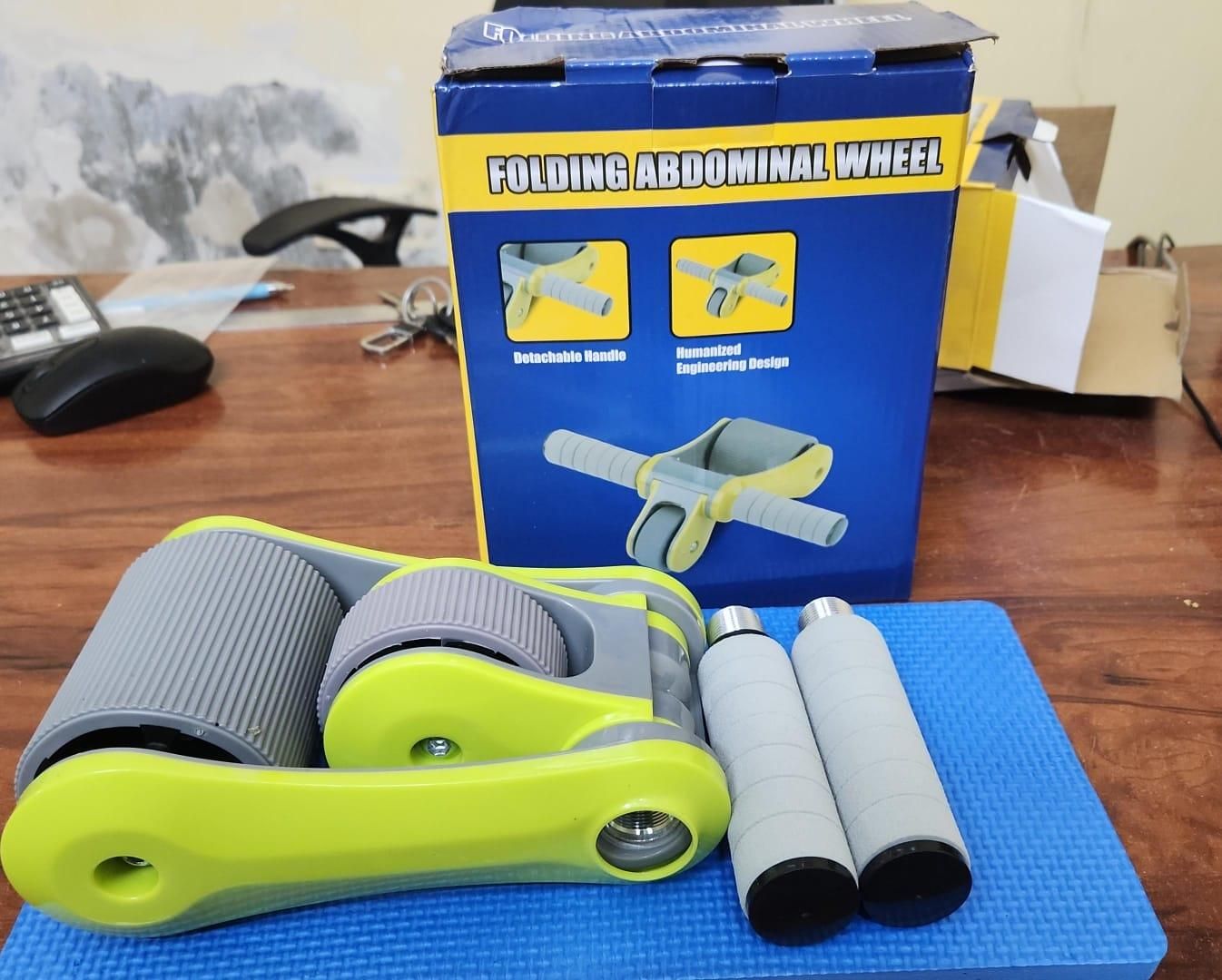 Folding Abdominal Wheel Multi Functional AB Wheel Roller - Premium  from Mystical9 - Just Rs 1249 /- Shop now at Mystical9.com