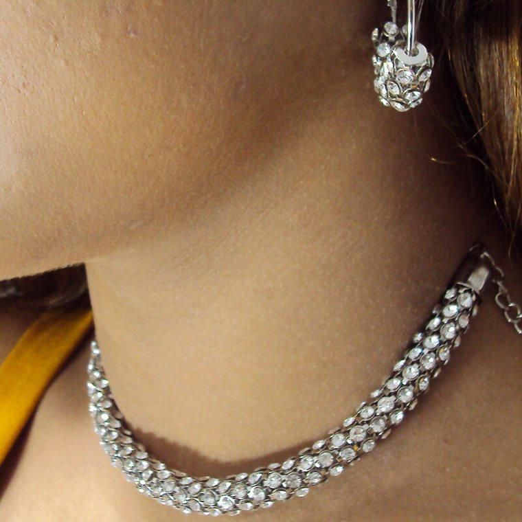 Auspicious Stones Choker Set - Premium  from Mystical9 - Just Rs 561 /- Shop now at Mystical9.com