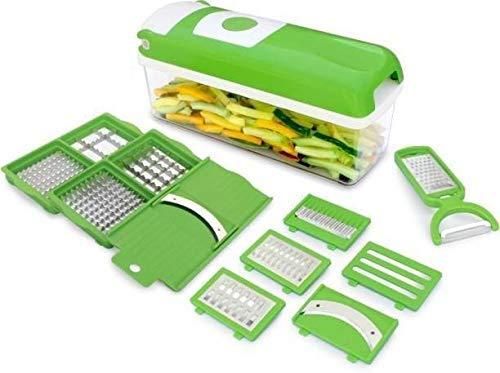 Multifunctional 12 in 1 nicer dicer chopper and drain basket - Premium  from Mystical9 - Just Rs 750 /- Shop now at Mystical9.com