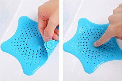 Starfish Hair Catcher Rubber Bath Sink Strainer Shower Drain Cover Trap Basin  (Pack of 2) - Premium  from Mystical9 - Just Rs 600 /- Shop now at Mystical9.com