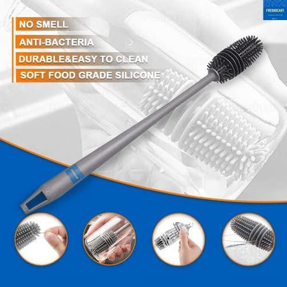 Cleaning Silicone Brush with Long Handle - Premium  from Mystical9 - Just Rs 500 /- Shop now at Mystical9.com