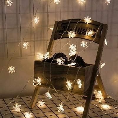 Christmas Snowflake Light Battery Powered Waterproof 14 LED 3M Garden Fairy Lights for Christmas Festival Home Party Decorations - Premium  from Mystical9 - Just Rs 630 /- Shop now at Mystical9.com