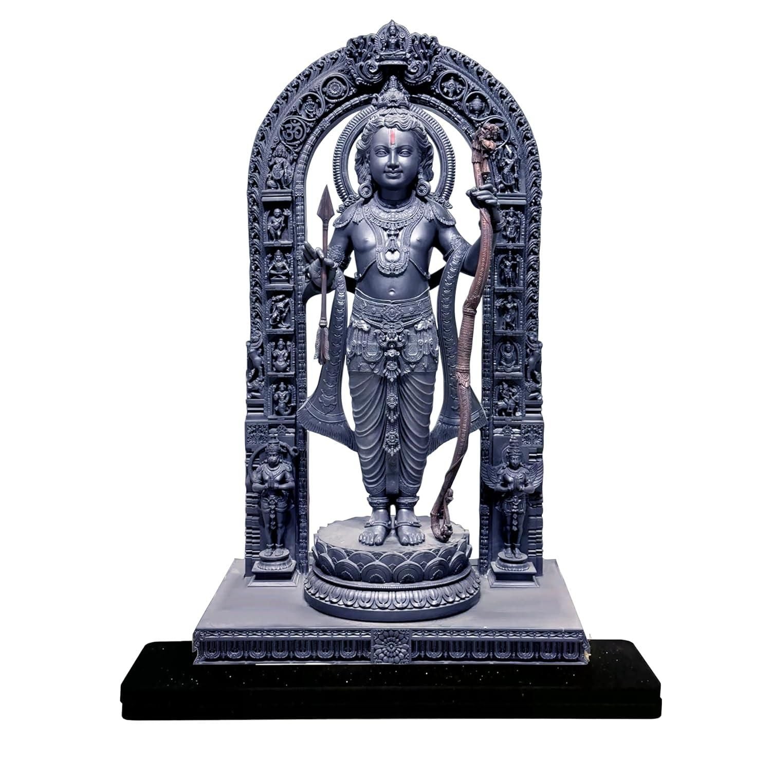 Cutout of Ram Lalla Statue in Ayodhya Mandir (2D) - Premium  from Mystical9 - Just Rs 700 /- Shop now at Mystical9.com