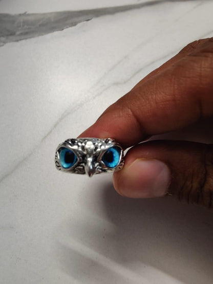 Owl ring (adjustable), metal for men and women - Premium  from Mystical9 - Just Rs 500 /- Shop now at Mystical9.com