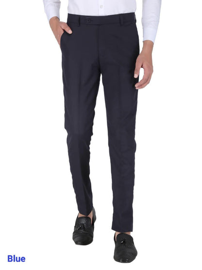 Mens Cotton Stretchable Solid Formal Trouser - Premium  from Mystical9 - Just Rs 750 /- Shop now at Mystical9.com