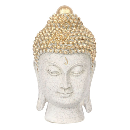 eCraftIndia Decorative Buddha Head Polyresin Showpiece - Premium  from Mystical9 - Just Rs 700 /- Shop now at Mystical9.com