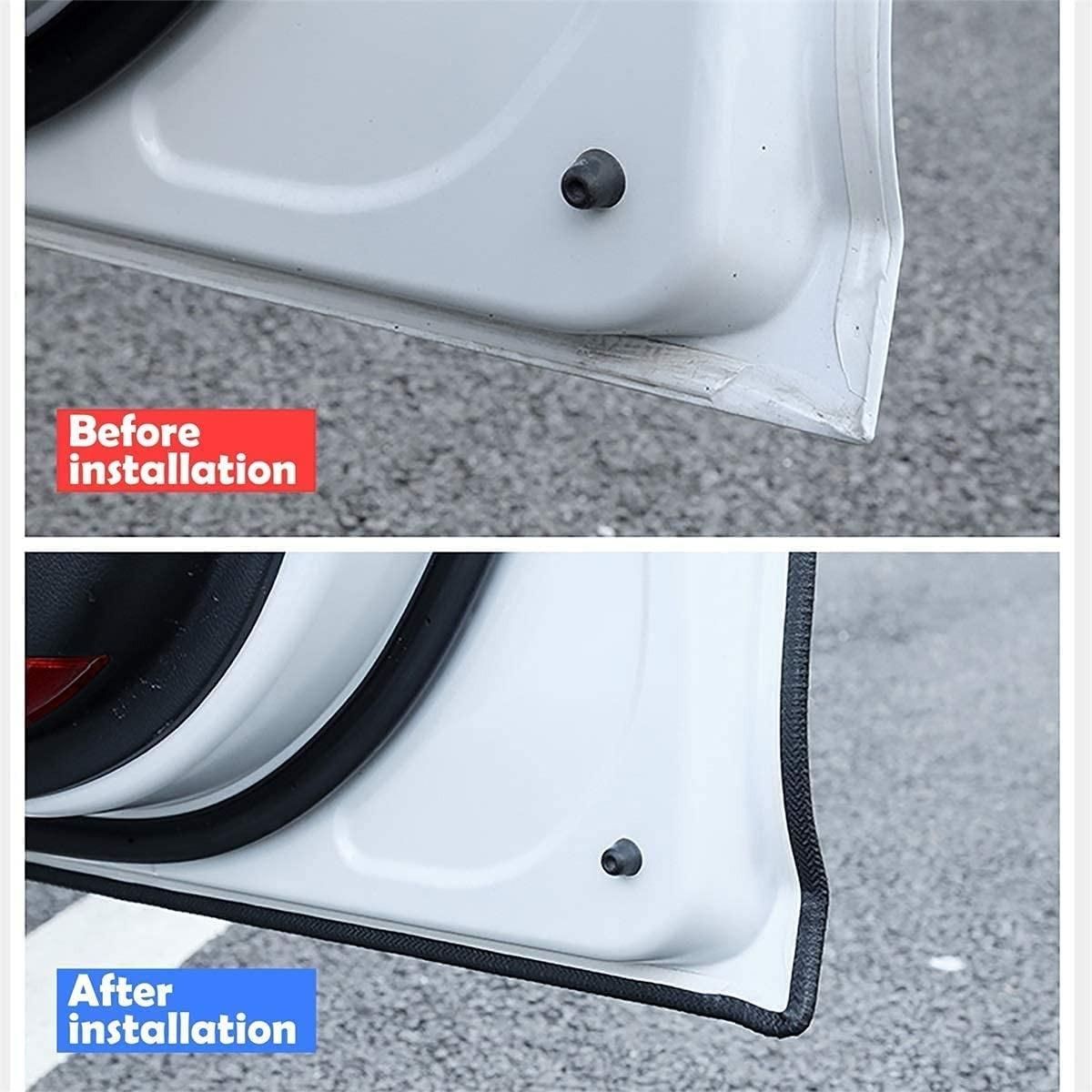 U Shape Edge Trim Rubber Seal Protector Clips Fit Car Door Seal Strip Edge Guard Universal - Premium  from Mystical9 - Just Rs 650 /- Shop now at Mystical9.com