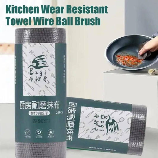 Kitchen Cleaning Resitant Wire Towel Ball Cleaning Scrubber Brush Roll - Premium  from Mystical9 - Just Rs 629 /- Shop now at Mystical9.com