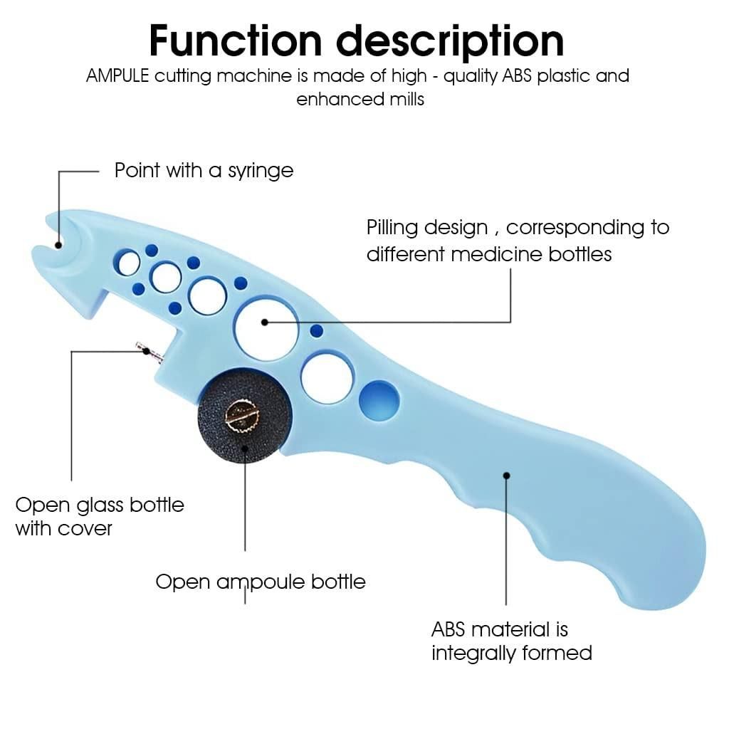 Ampule Cutter with 5 Replaceable Grinding Wheels - Premium  from Mystical9 - Just Rs 590 /- Shop now at Mystical9.com