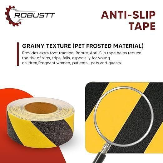 Anti Skid/AntiSlip Fall Resistant Acrylic Adhesive Tape 5cm*5 mtr - Premium  from Mystical9 - Just Rs 600 /- Shop now at Mystical9.com