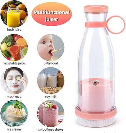 MIXEN Fresh Juice Portable Blender, 350ML Smoothie Blender Bottle, Grinder For Smoothie or Shakes, Baby Food, Personal Mixer, Mini Juicer Travel/School/Office/Workout/Travel Use - Premium  from Mystical9 - Just Rs 899 /- Shop now at Mystical9.com