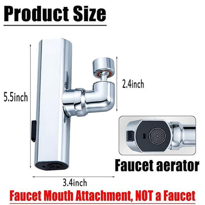 3 in 1 360 DEGREE Waterfall Kitchen Faucet, Touch Faucet, Extender for Kitchen Sink - Premium  from Mystical9 - Just Rs 1100 /- Shop now at Mystical9.com