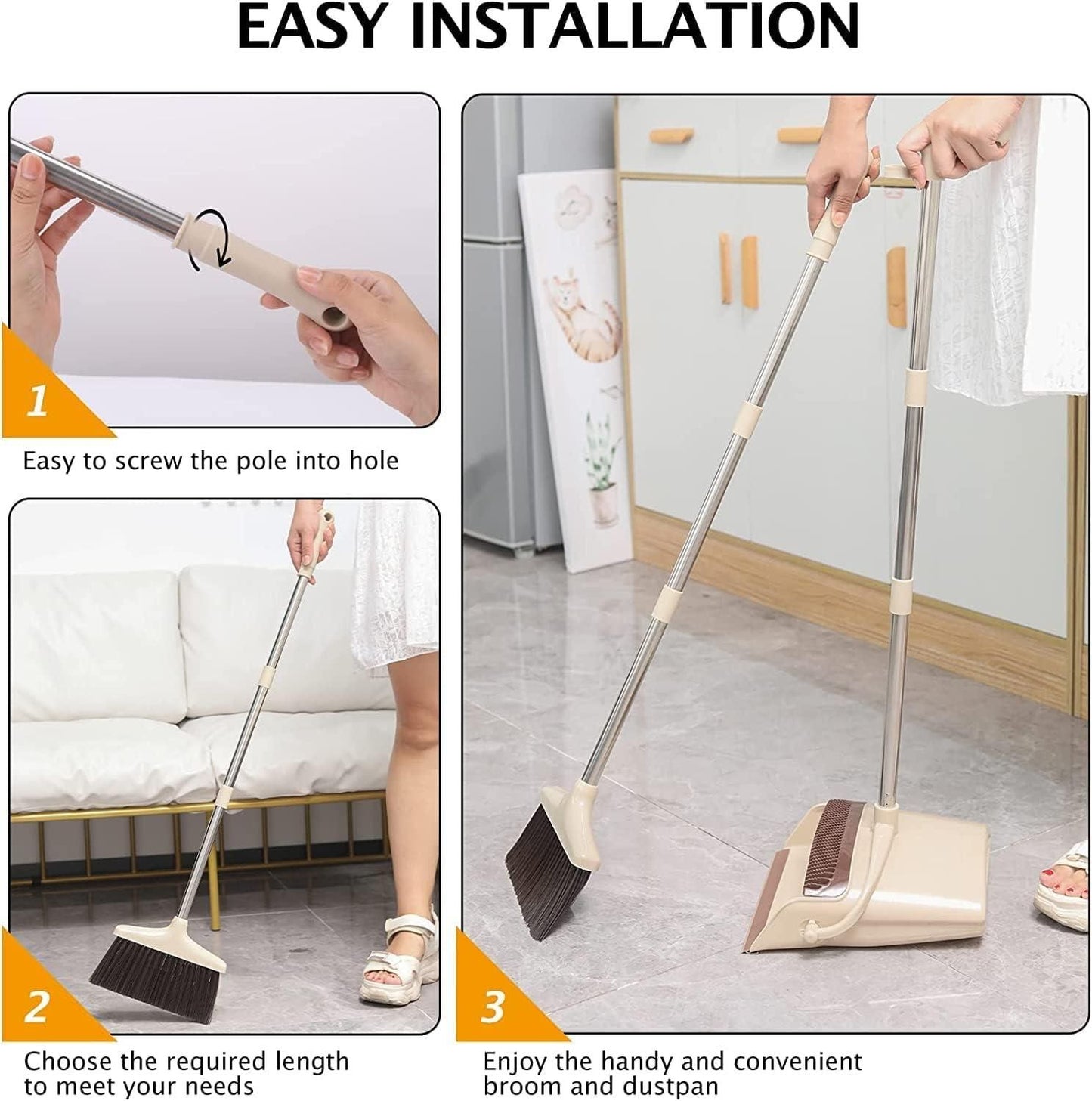 Cleaning Broom and Dustpan Broom Household - Premium  from Mystical9 - Just Rs 999 /- Shop now at Mystical9.com