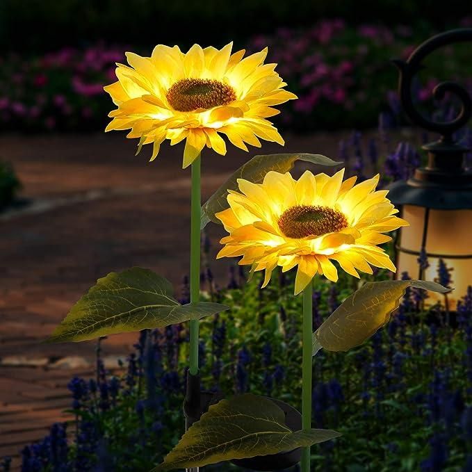 Sunflower Solar Powered Light (Pack of 2) - Premium  from Mystical9 - Just Rs 1050 /- Shop now at Mystical9.com