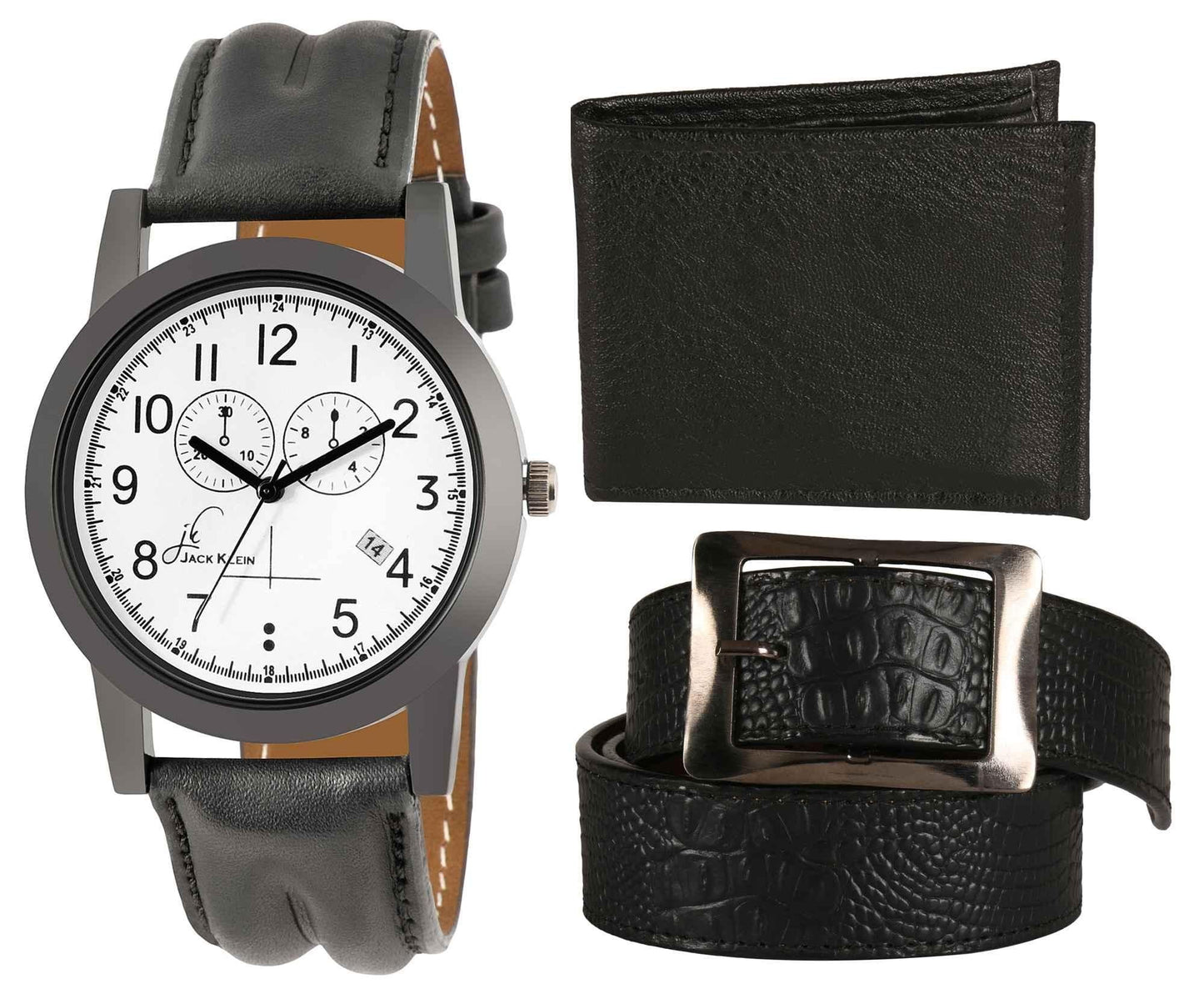 Men's Synthetic Leather Wallet, Belt & Watch (Pack of 3) - Premium  from Mystical9 - Just Rs 640 /- Shop now at Mystical9.com