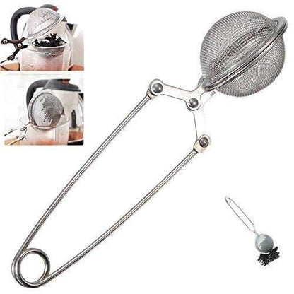 Strainer-Stainless Steel Spoon Tea Leaves Herb Mesh Ball Infuser Filter Squeeze Strainers - Premium  from Mystical9 - Just Rs 510 /- Shop now at Mystical9.com