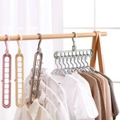 Space Saver Folding Hangers ( Pack Of 3) - Premium  from Mystical9 - Just Rs 516 /- Shop now at Mystical9.com