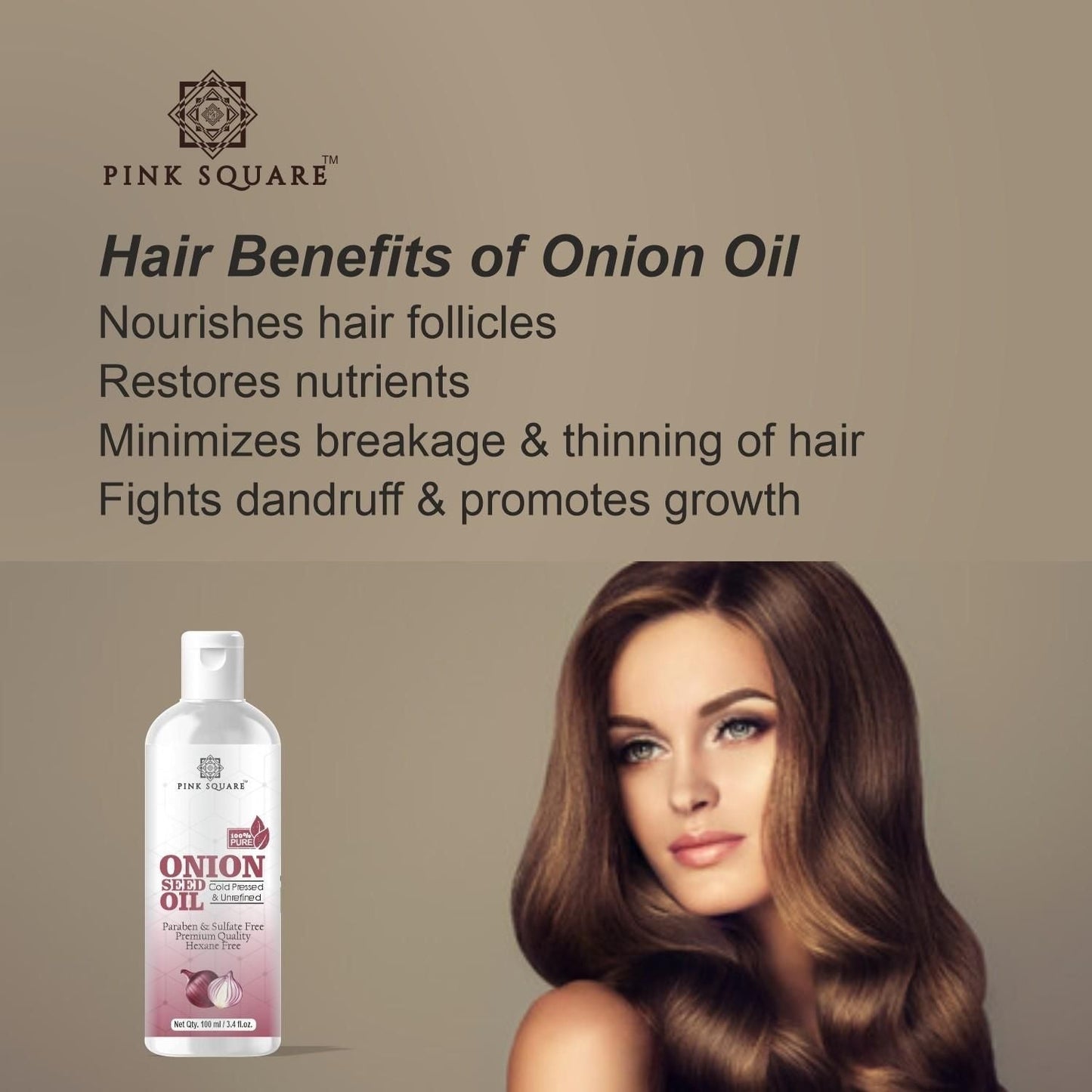 Premium Onion Herbal Hair Oil ( Non-Sticky) - For Strong and Shiny Hair Combo Pack of 4 Bottle of 100ml (400ml) - Premium  from Mystical9 - Just Rs 800 /- Shop now at Mystical9.com