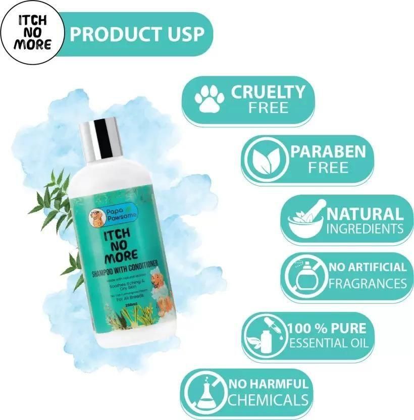 Flea and Tick Itch No More Shampoo with Conditioner for Dog (120ML) - Premium  from Mystical9 - Just Rs 600 /- Shop now at Mystical9.com