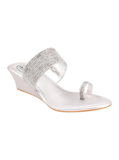 Stylish Ethnic Heel Wedges Sandal For Women's - Premium  from Mystical9 - Just Rs 835 /- Shop now at Mystical9.com