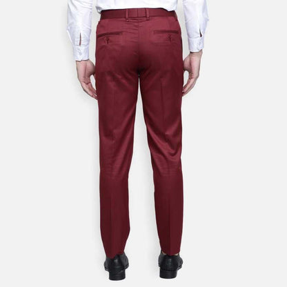 Lycra Blend Solid Regular Fit Mens Formal Trousers - Premium  from Mystical9 - Just Rs 900 /- Shop now at Mystical9.com