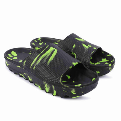 Monex Stylist Black Slider For Men - Premium  from Mystical9 - Just Rs 623 /- Shop now at Mystical9.com