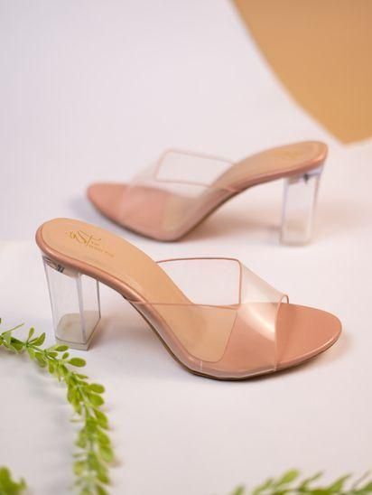 Women's Transparent Block Heels Stylish Sandal - Premium  from Mystical9 - Just Rs 1044 /- Shop now at Mystical9.com