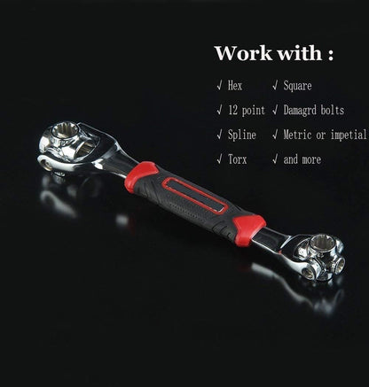 Universal Multi-Function 48-in-1 Stainless Steel Spanner - Premium  from Mystical9 - Just Rs 800 /- Shop now at Mystical9.com