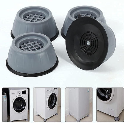 Anti Vibration Pad-Anti-vibration Pads For Washing Machine - 4 Pcs Shock Proof Feet For Washer ? Dryer, Great For Home, Laundry Room, Kitchen, Washer, Dryer, Table, Chair, Sofa, Bed (4 Units) - Premium  from Mystical9 - Just Rs 500 /- Shop now at Mystical9.com