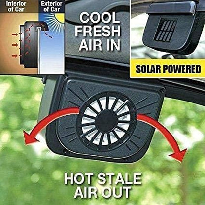 Car Auto Cool Air Vent with Rubber Stripping Car Ventilation Fan Solar Power Car Auto Cool Air Vent with Rubber Stripping Car Ventilation Fan - Premium  from Mystical9 - Just Rs 800 /- Shop now at Mystical9.com