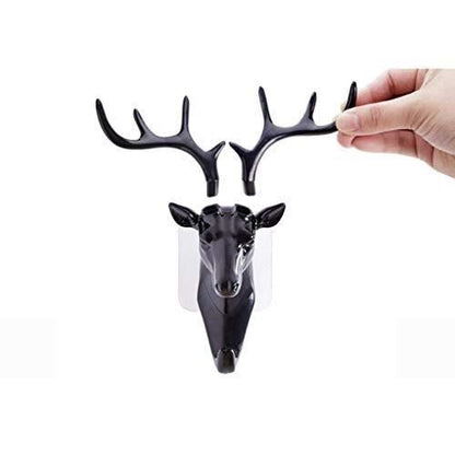 Hanging Hook- Self Adhesive Deer Head Hanging Hook (Pack of 1) - Premium  from Mystical9 - Just Rs 600 /- Shop now at Mystical9.com