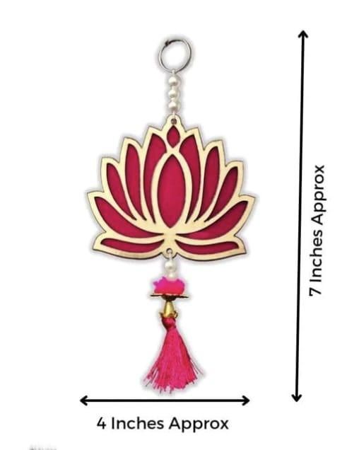 Lotus Hanging 10 Pcs|MDF Floral Wall Hangings For Decor - Premium  from Mystical9 - Just Rs 740 /- Shop now at Mystical9.com