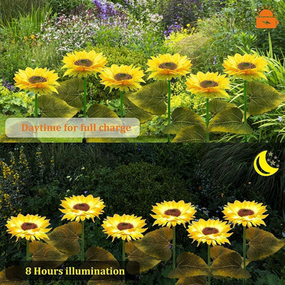 Sunflower Solar Powered Light (Pack of 1) - Premium  from Mystical9 - Just Rs 750 /- Shop now at Mystical9.com