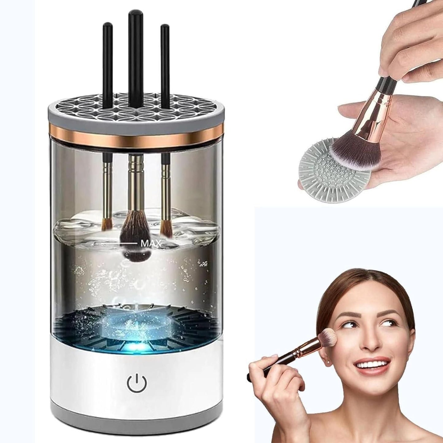 Make Up Brush Cleaner,Electric Brush Cleaner, USB Rechargeable Automatic Deep Cosmetic Cleaning Device - Premium  from Mystical9 - Just Rs 1100 /- Shop now at Mystical9.com