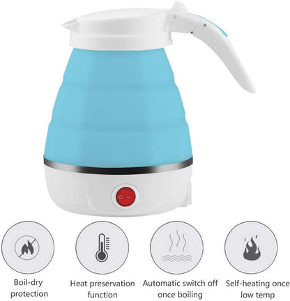 Electric Kettle - Silicone Foldable Electric Water Kettle ( 600 ml ) - Premium  from Mystical9 - Just Rs 980 /- Shop now at Mystical9.com