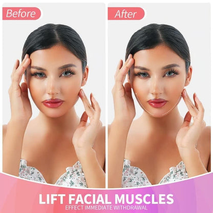 Face Lifting Wrinkles Tape 40PCS,Instant Face Neck and Eye Lifting sticker With Lifting Ropes Elastic Waterproof,V-line Makeup Tool to Hide Facial... - Premium  from Mystical9 - Just Rs 700 /- Shop now at Mystical9.com