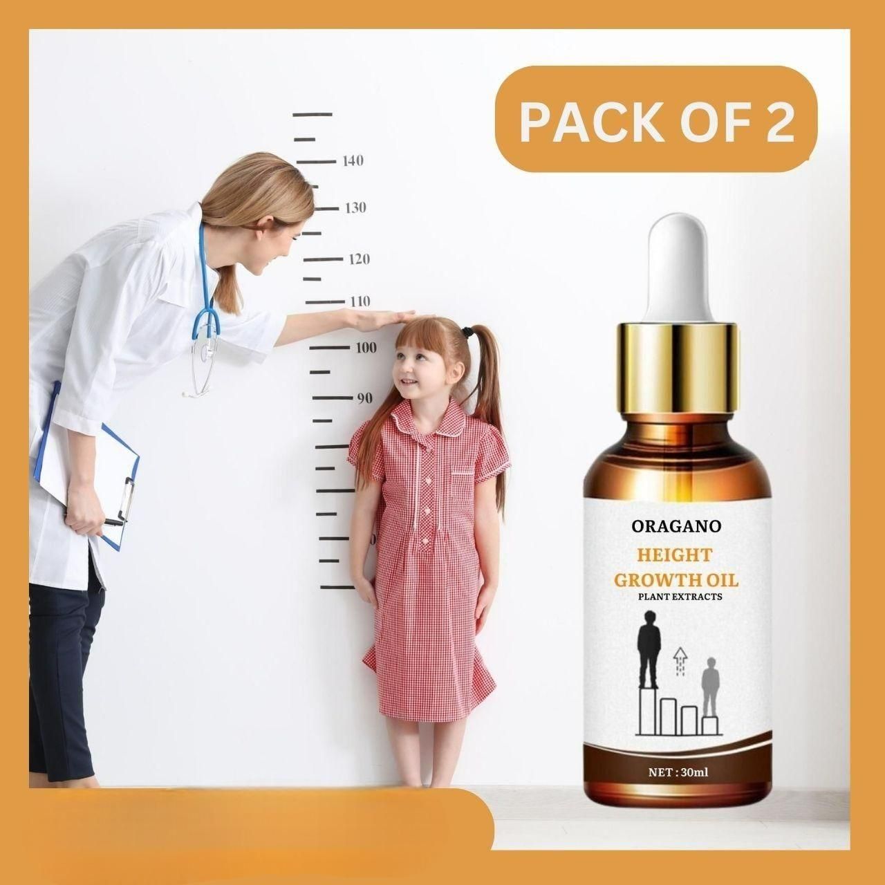 Oragano height Growth Oil (Pack of 2) - Premium  from Mystical9 - Just Rs 600 /- Shop now at Mystical9.com