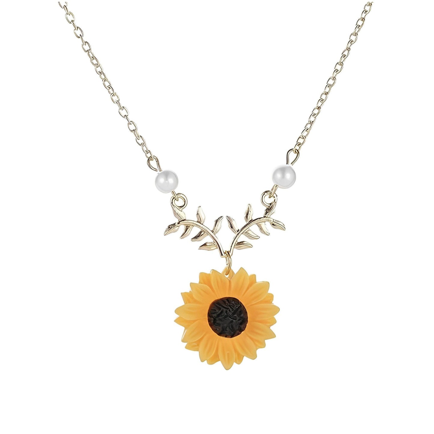 Sunflower Necklace For Women & Girls - Premium  from Mystical9 - Just Rs 596 /- Shop now at Mystical9.com